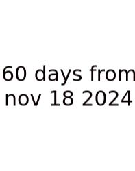 60 Days From Nov 18 2024
