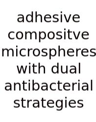 Adhesive Compositve Microspheres With Dual Antibacterial Strategies