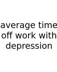 Average Time Off Work With Depression
