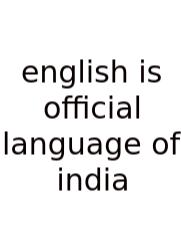 English Is Official Language Of India