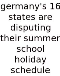 Germany's 16 States Are Disputing Their Summer School Holiday Schedule
