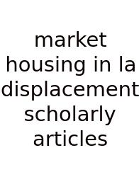 Market Housing In La Displacement Scholarly Articles