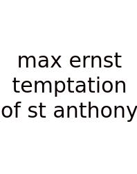 Max Ernst Temptation Of St Anthony