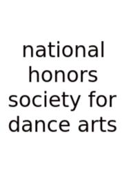 National Honors Society For Dance Arts
