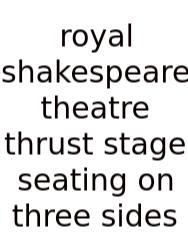 Royal Shakespeare Theatre Thrust Stage Seating On Three Sides