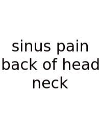 Sinus Pain Back Of Head Neck