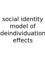 Social Identity Model Of Deindividuation Effects