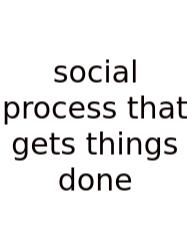 Social Process That Gets Things Done