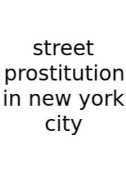 Street Prostitution In New York City