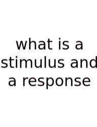 What Is A Stimulus And A Response