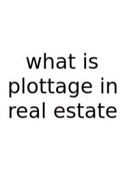 What Is Plottage In Real Estate